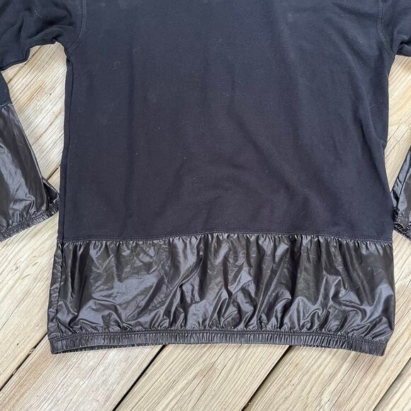 Splits 59 Black Long Sleeve Funnel Neck Top With Drawstring Size L - Picture 3 of 8